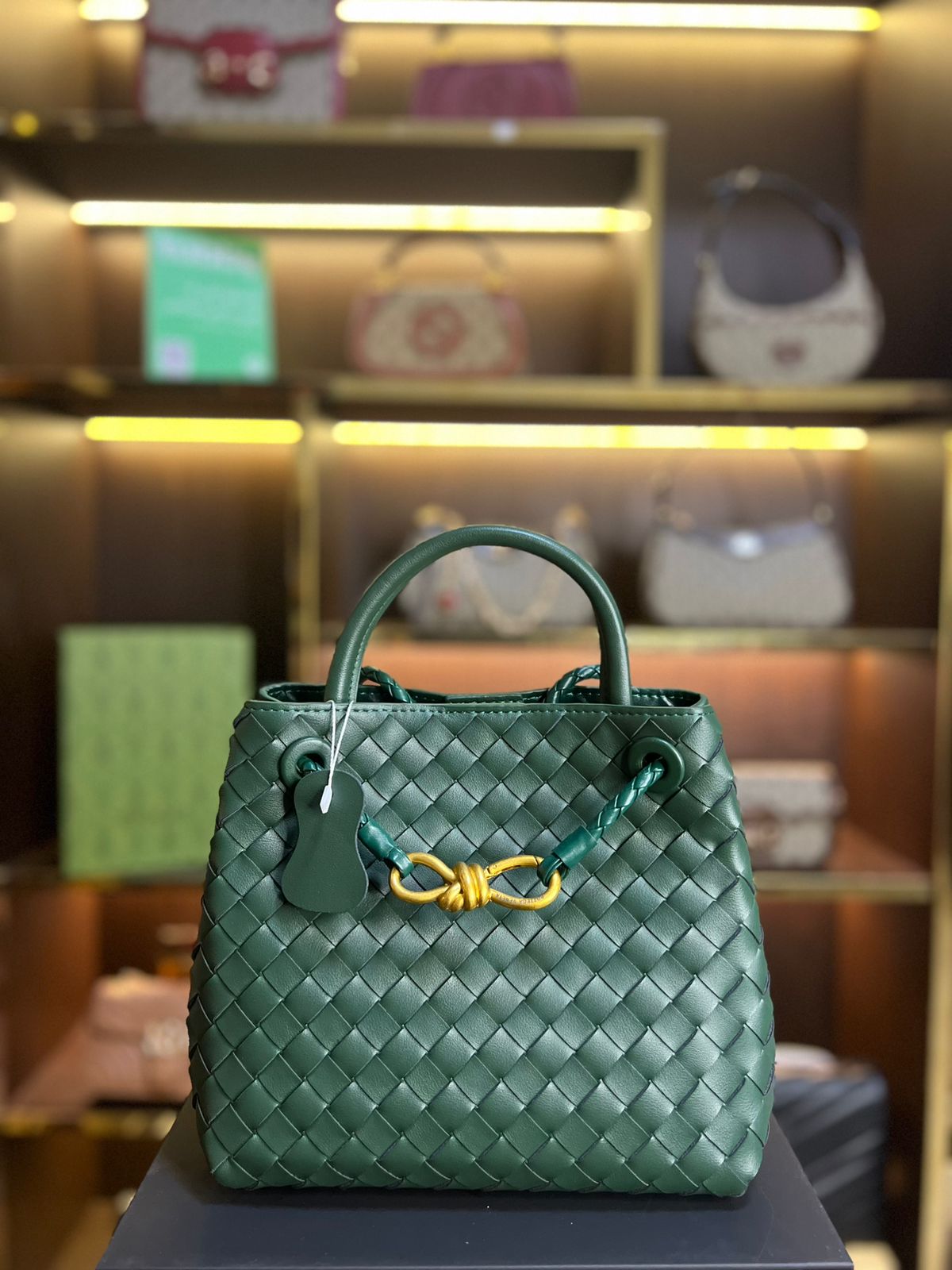 ANDIAMU GREEN 25CM super master quality real leather