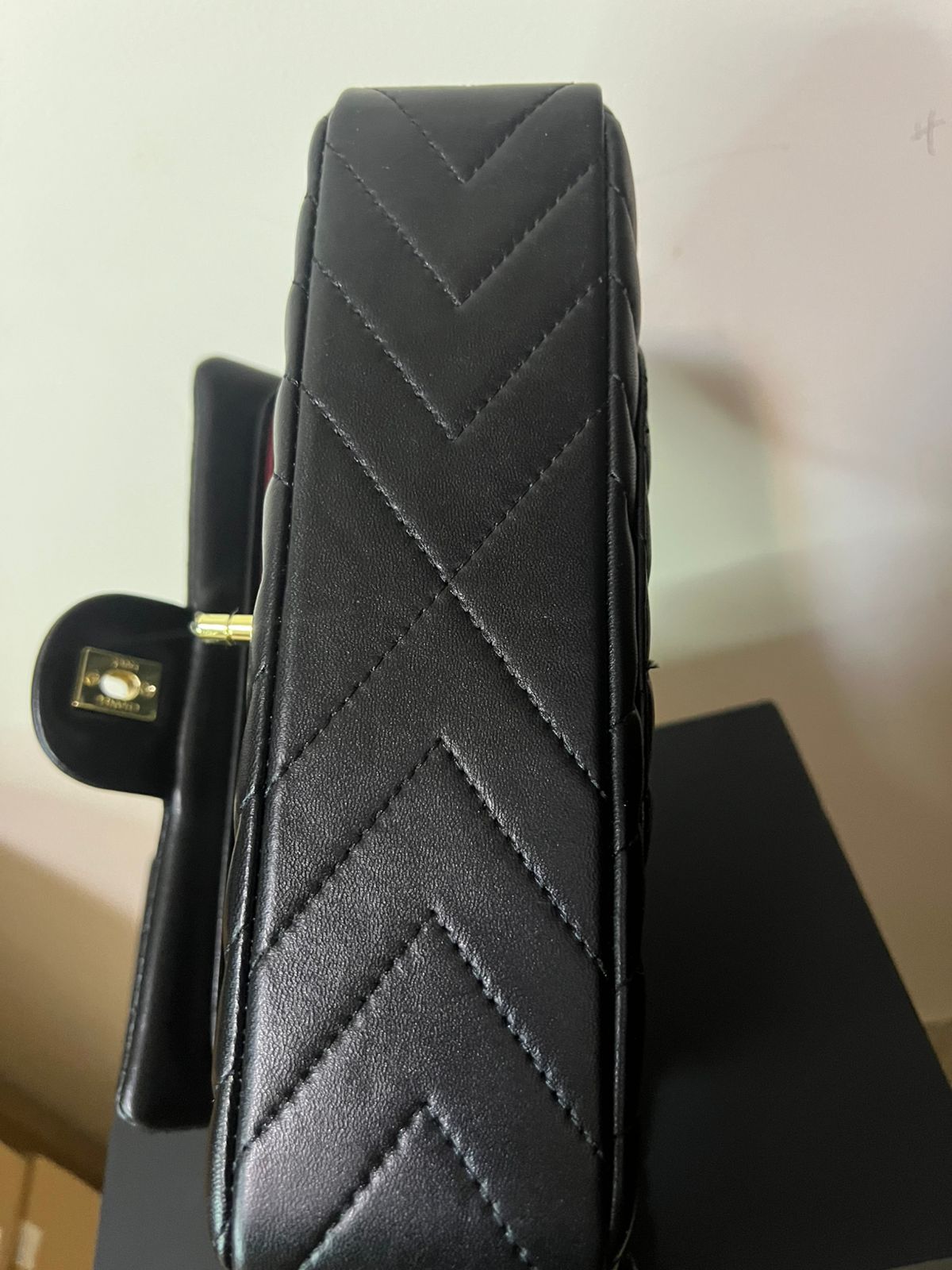 CC FLAP V super master real leather
