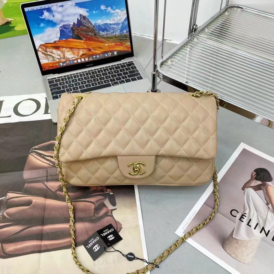 CC DOUBLE FLAP super master real leather