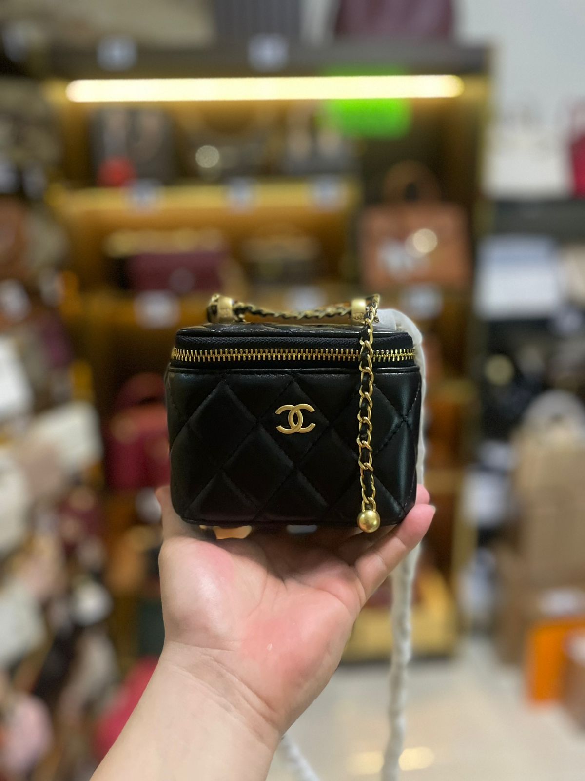 CC VANITY MICRO super master real leather