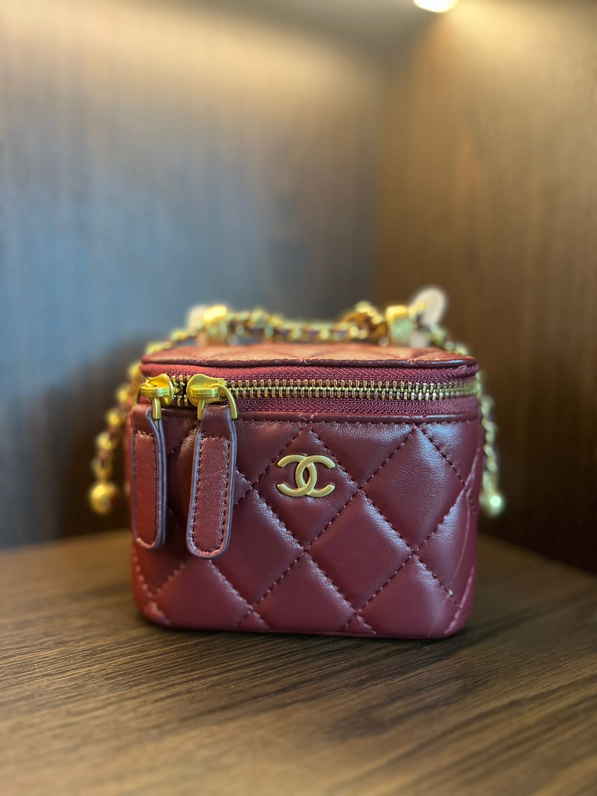 CC VANITY MICRO super master real leather