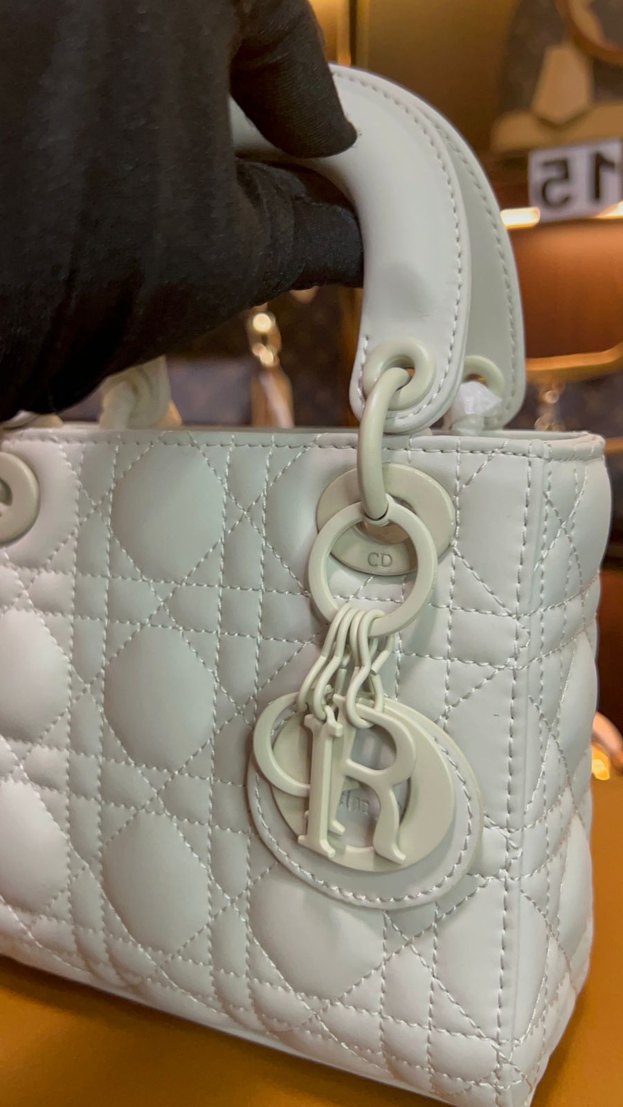 DIOR MATTE WHITE super master quality real leather