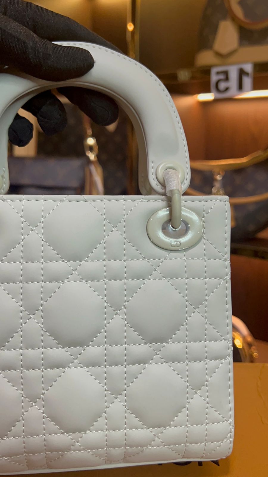 DIOR MATTE WHITE super master quality real leather