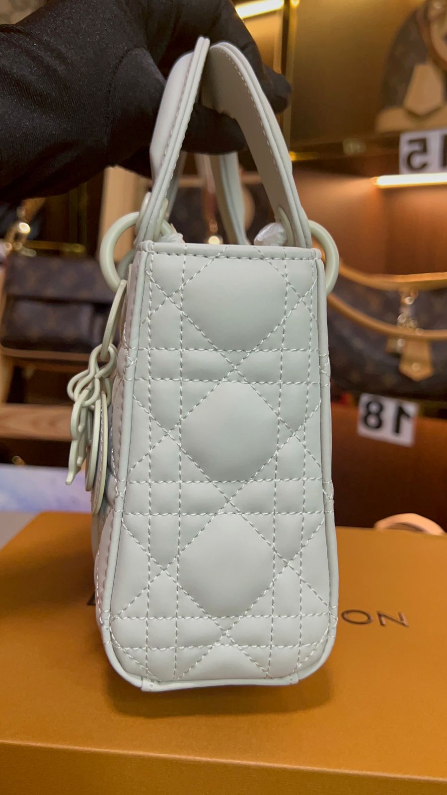 DIOR MATTE WHITE super master quality real leather