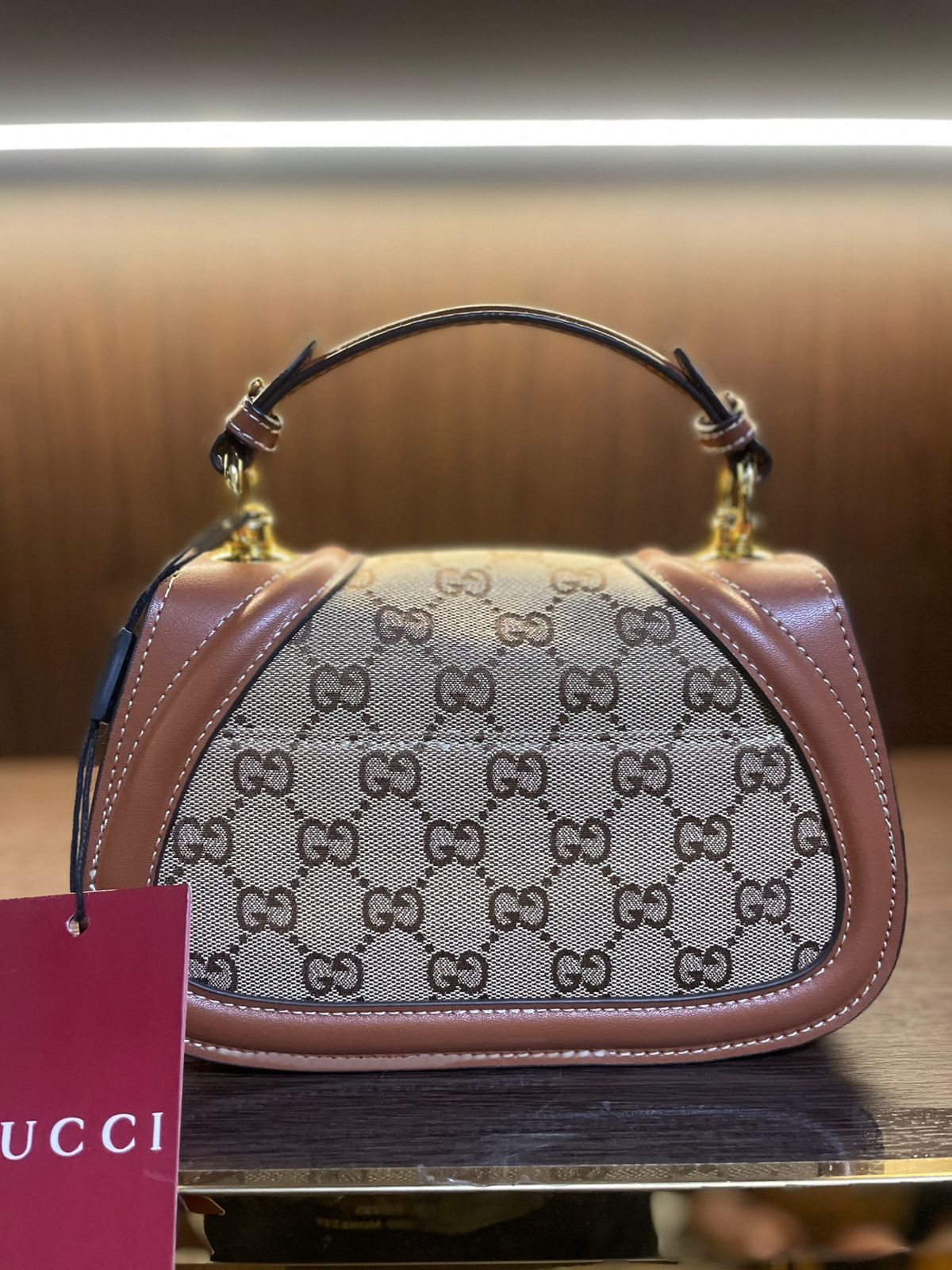 GG HANDBAG 22CM super master real leather