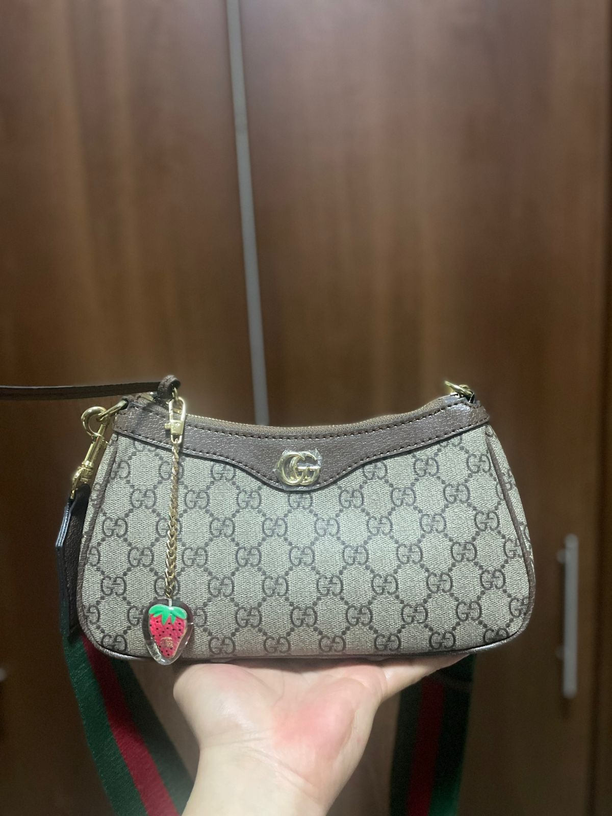 GG OPHELIA body strap super master real leather