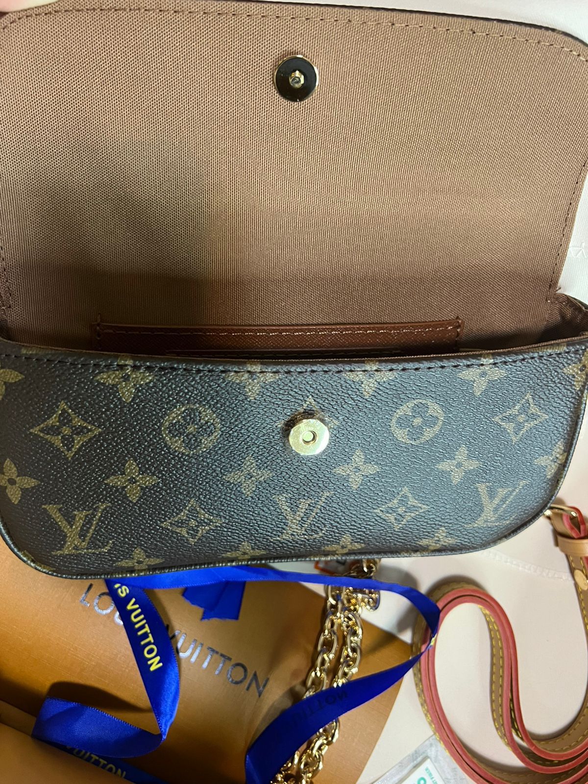 LV IVY MINI super master real leather