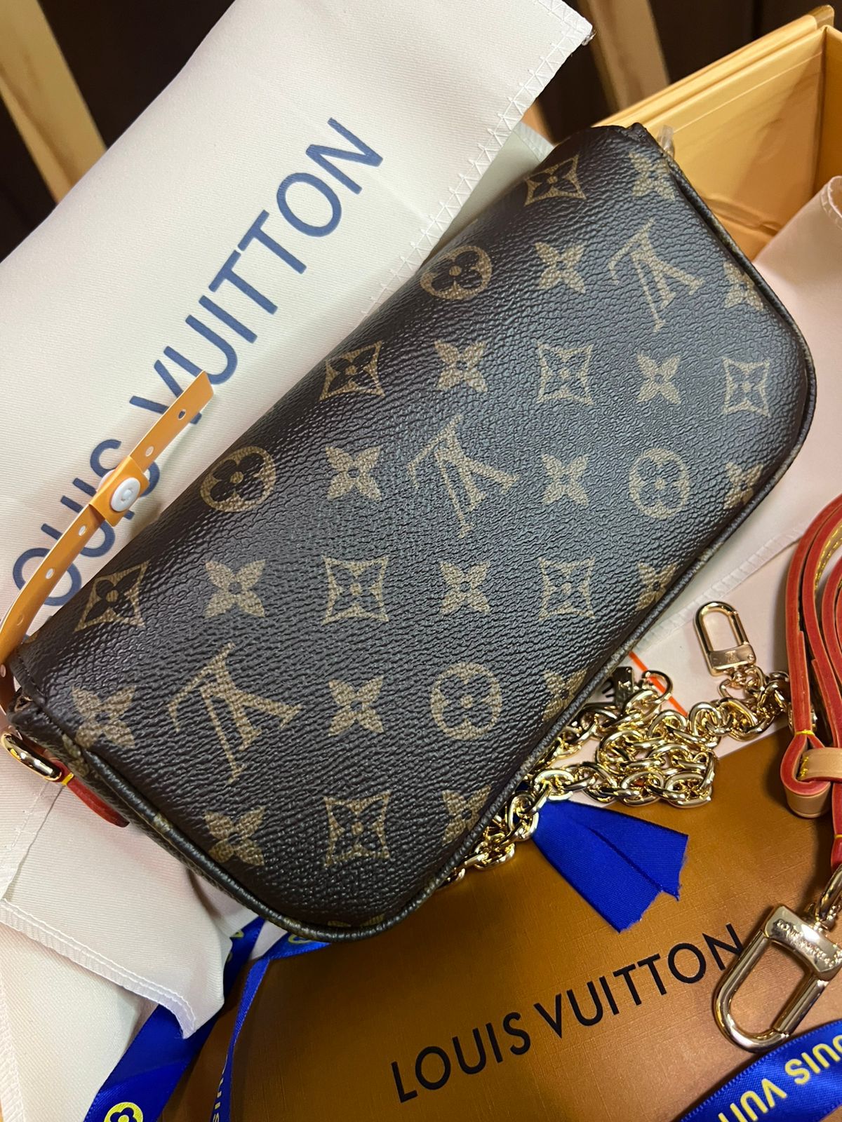 LV IVY MINI super master real leather