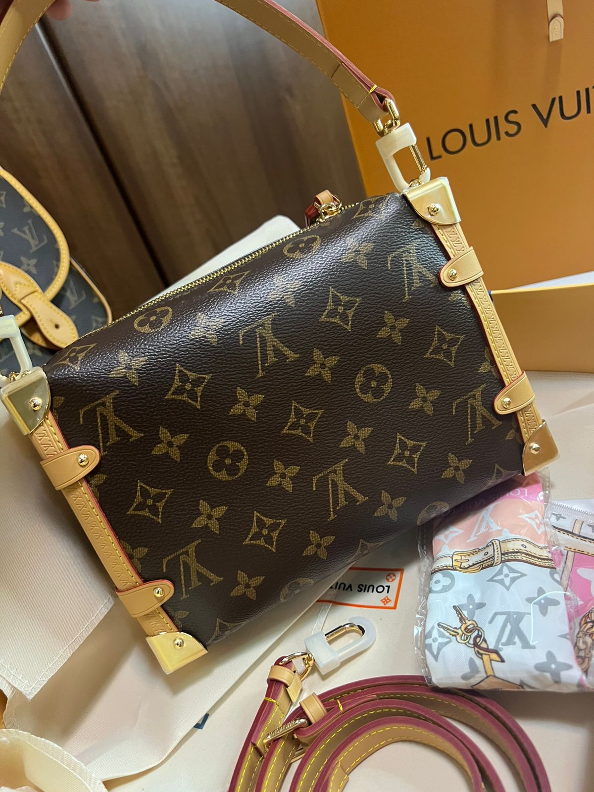 LV PICO SIDE TRUNK MONOGRAM super master real leather