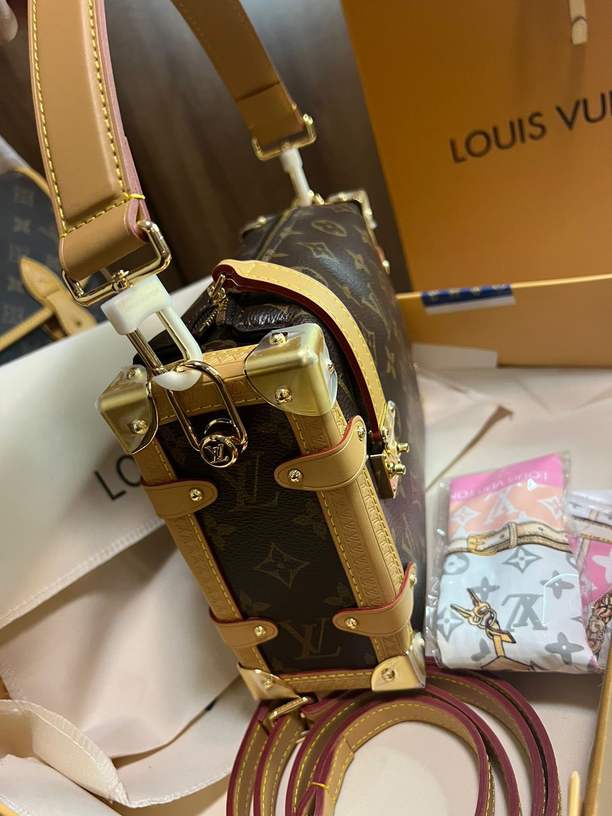 LV PICO SIDE TRUNK MONOGRAM super master real leather