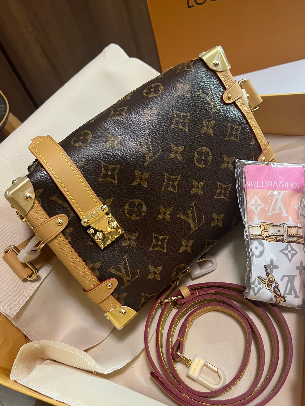 LV PICO SIDE TRUNK MONOGRAM super master real leather