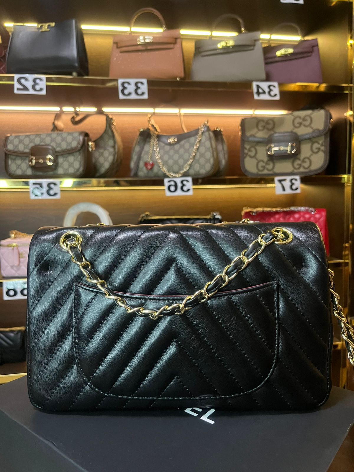 CC FLAP V super master real leather